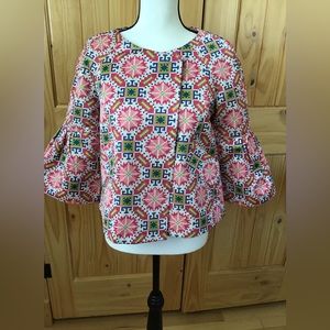 Anthropology Cropped Textured Jacket